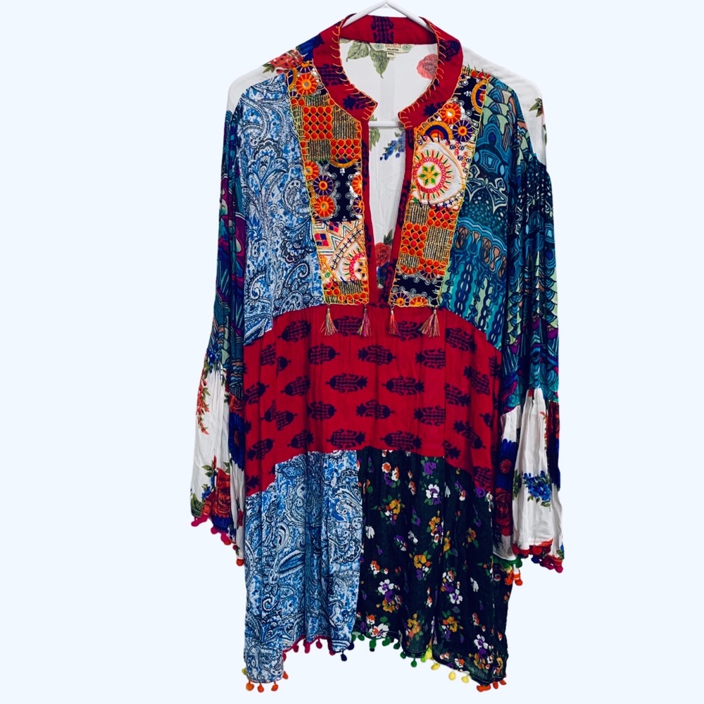 ANADAS Patchwork Dress - image 2